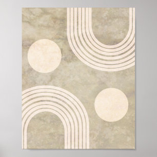 Boho Abstrakt Rainbow Art Poster