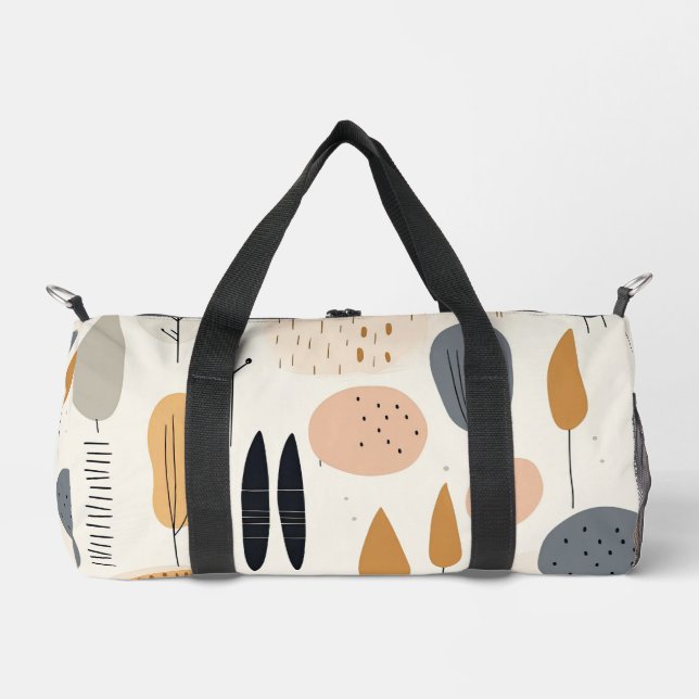 Boho Abstrakt Retro Populäre Sammlung Duffle Bag (Vorderseite)