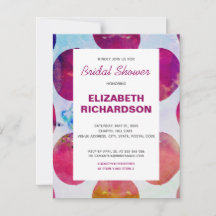 Boho abstrakt rosa Aquarell Brautparty