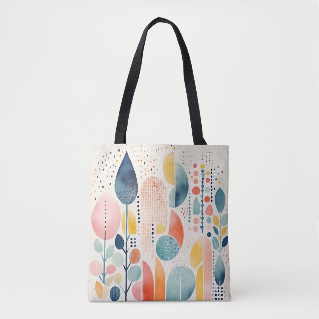Boho-Abstrakt-Tasche Tasche (Vorderseite)
