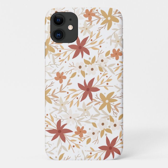 Boho abstrakte Blume ernten Goldgrubenknochen Case-Mate iPhone Hülle (Rückseite)