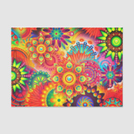 Boho abstrakte Blume Seidenpapier