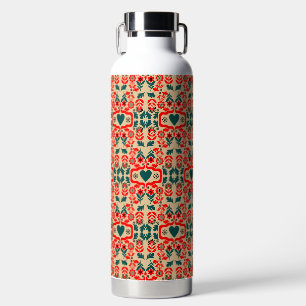 Boho-Abstrakte Blumenkunst Trinkflasche