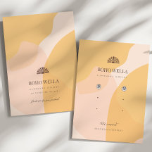 Boho Abstrakte Formen Werbeanzeige mit Logo