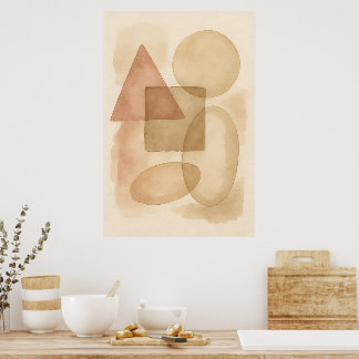 Boho-Abstrakte Minimalistische Wandkunst Poster