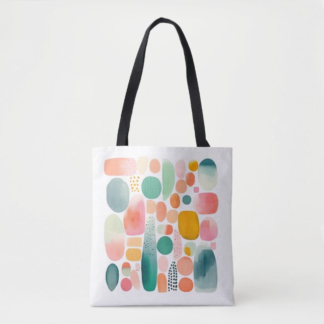Boho-Abstrakte-Tasche Tasche (Vorderseite)