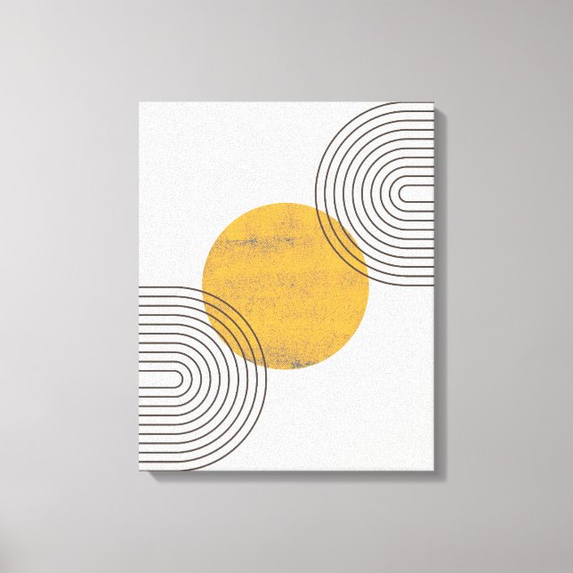 Boho-Abstrakte Wandkunst Leinwanddruck (Vorderseite)