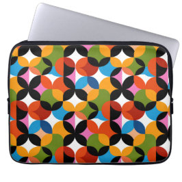 Boho-Abstraktes Muster Farbige Mid-Century-Modern Laptopschutzhülle