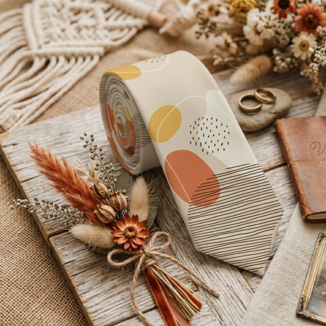 Boho abstraktes Muster Krawatte (Von Creator hochgeladen)