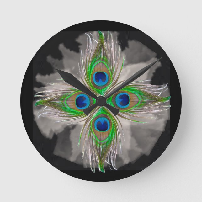 BOHO acrylic wall clock  Runde Wanduhr (Vorderseite)