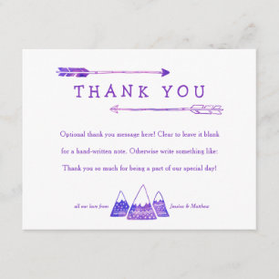 Boho Adventure Dankeschön-Card für Girl Baby Showe Dankeskarte