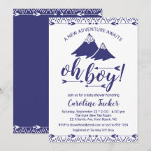 Boho Adventure erwartet Baby Boy Shower