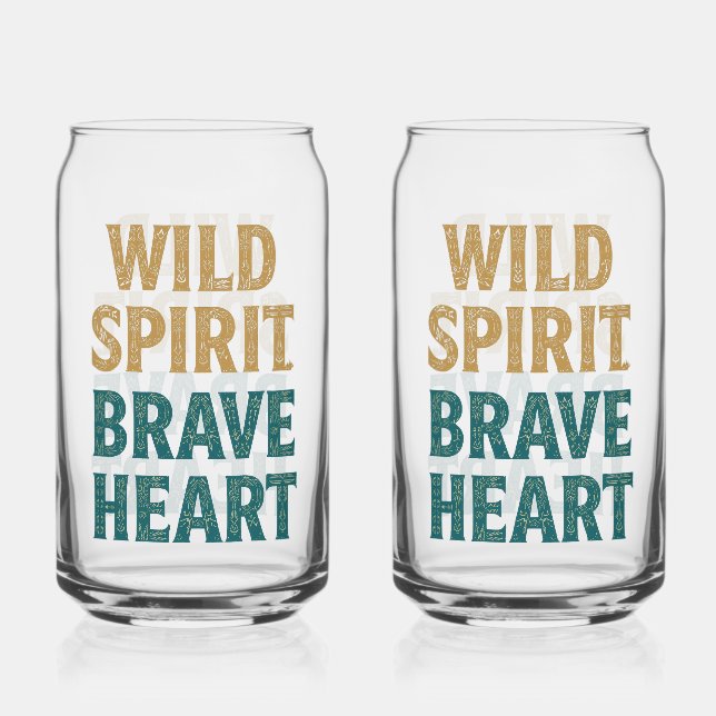 Boho Adventure Wild Spirit Brave Heart Dosenglas (Vorderseite)