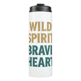 Boho Adventure Wild Spirit Brave Heart Thermosbecher