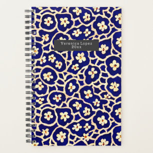 Boho Anemone Blue Planner