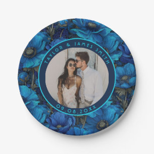 Boho Anemones-Teller für Engagement Pappteller
