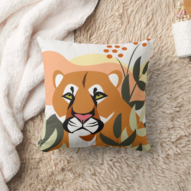 Boho Animal Throw Pillow Kissen (Decke)