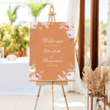 Boho Apricot Peonies Begrüßung