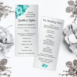 Boho Aqua-Rose auf Silberhochzeit Programm