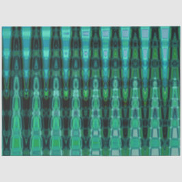 Boho Aquamarin Abstrakt Decoupage Seidenpapier