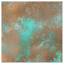 Boho Aquamarin Copper Grunge