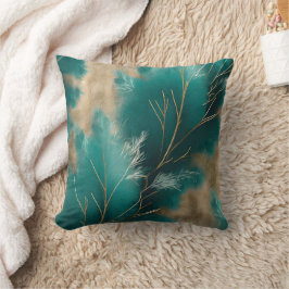 Boho Aquamarin Pillow - Abstrakte Wohngestaltung D Kissen
