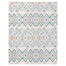 Boho aquamariner Pfirsichblasses graues