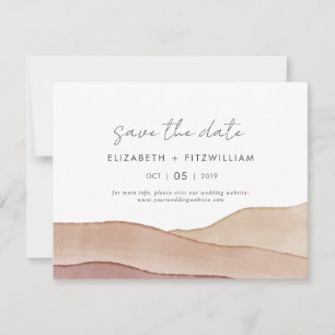 Boho-Aquarell-Abstrakt Hochzeit Save The Date