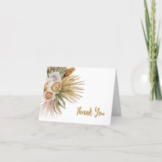 Boho-Aquarell-Blumen-Dankeskarte Dankeskarte