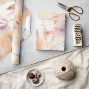 Boho-Aquarell-Blumen-Frühlingsgarten Geschenkpapier