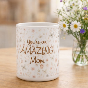 Boho-Aquarell-Blumen Unglaubliche Mama Muttertag Kaffeetasse