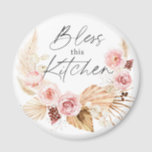 Boho Aquarell Floral Pampas Grass Kühlschrank Magnet<br><div class="desc">Boho Aquarell Floral Pampas Grass Kitchen Kühlschrank Magnet</div>