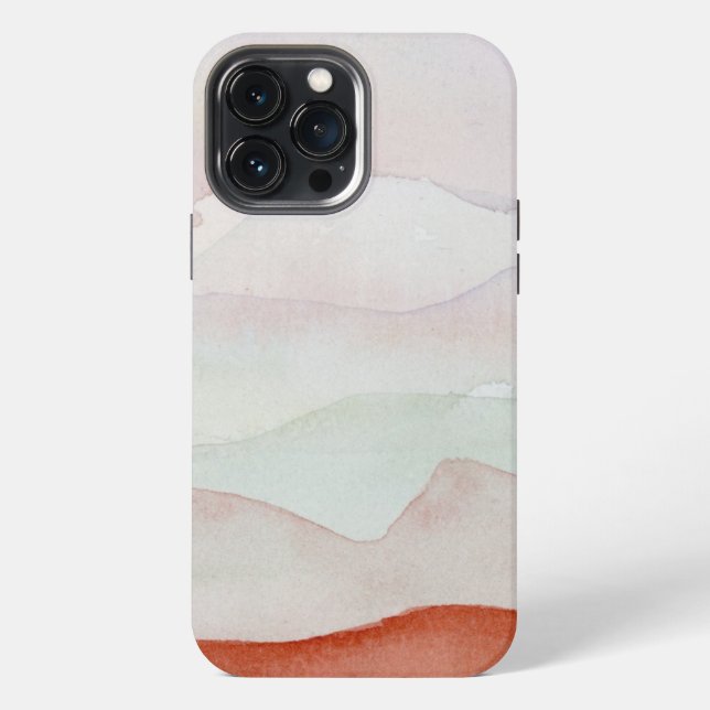 Boho-Aquarell  iPhone 13 Pro Max Hülle (Rückseite)