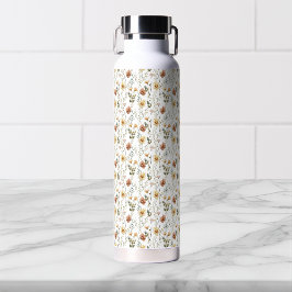 Boho-Aquarell-Wildblumen-Wasserflasche Trinkflasche