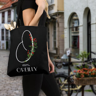 Boho Aquarellkalligraphie O-Lehrer Tasche