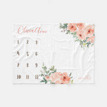 Boho Aquarellstein Peach Foto Propeller