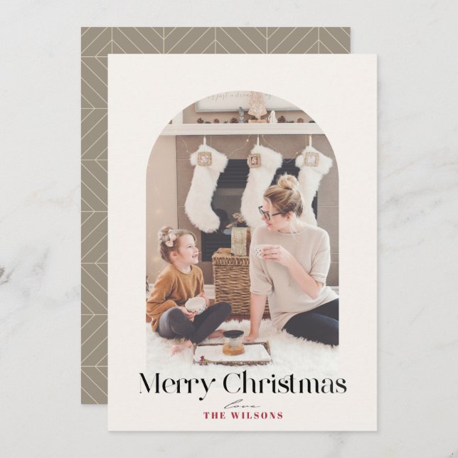 Boho Arch 4 Foto Weihnachten (Vorne/Hinten)