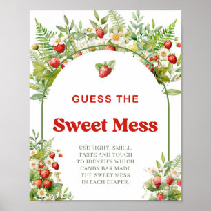 Boho Arch Berry Sweet Guess The Sweet Mess Game Poster