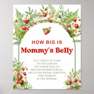 Boho Arch Berry Sweet Wie groß Mommy's Bauchspiel Poster