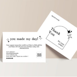 Boho Arch Business Dankeschön Card Dankeskarte