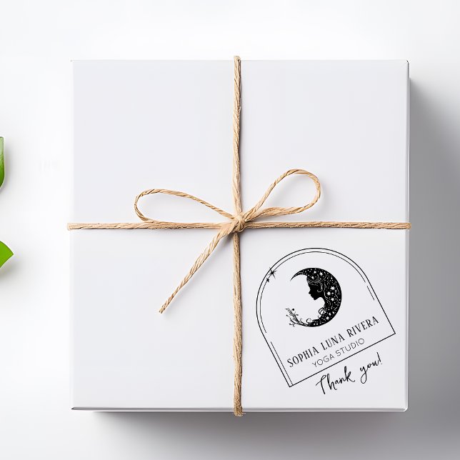 Boho Arch Celestial Crescent Moon Vielen Dank Gummistempel (Von Creator hochgeladen)