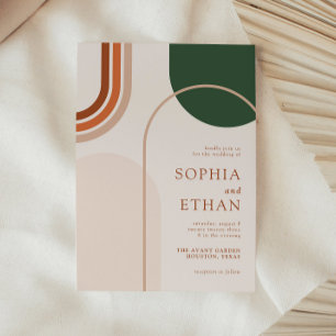 Boho Arch Faire-part de mariage Terraccota Rust Be