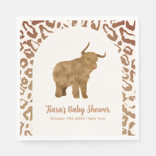 Boho Arch Holy Cow Western Babydusche Serviette