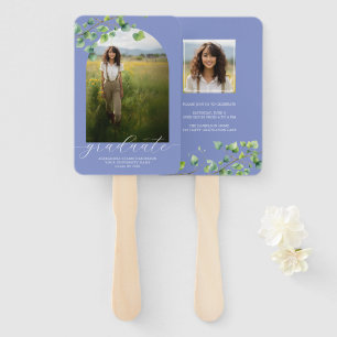 Boho Arch Ivy, Cornflower Blue Abschluss Fächer