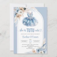 Boho arch navy blauen Tutu Kleid Pampas Kinderdusc