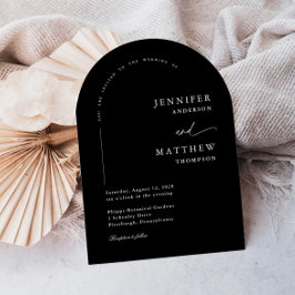 Boho Arch Simple Wedding Einladung