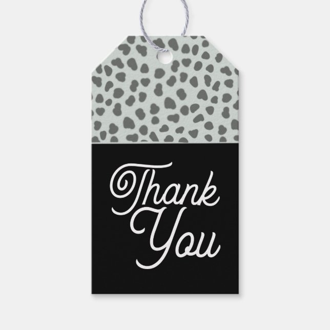 Boho Art Deco Moderner Chic Leopard Geschenkanhänger (Vorderseite)