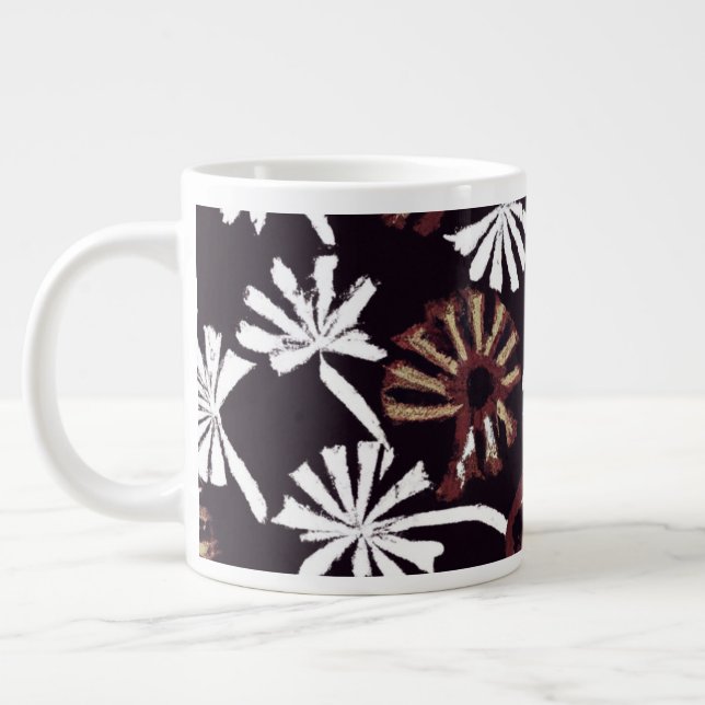 Boho Art Design Jumbo-Tasse (Links)