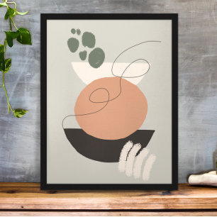 Boho Art Minimalismus Ästhetische Illustrationskun Poster