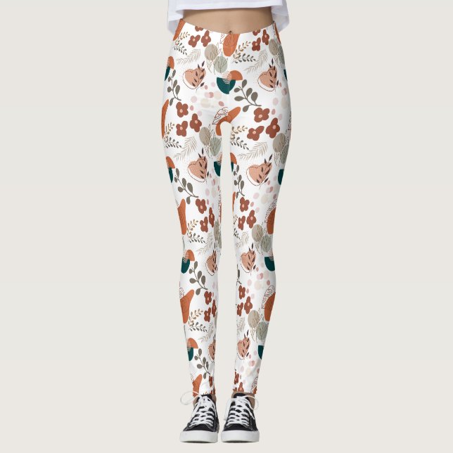 BOHO-Ästhetik-Muster A10 Leggings (Vorderseite)